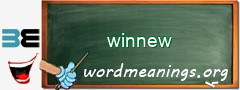WordMeaning blackboard for winnew